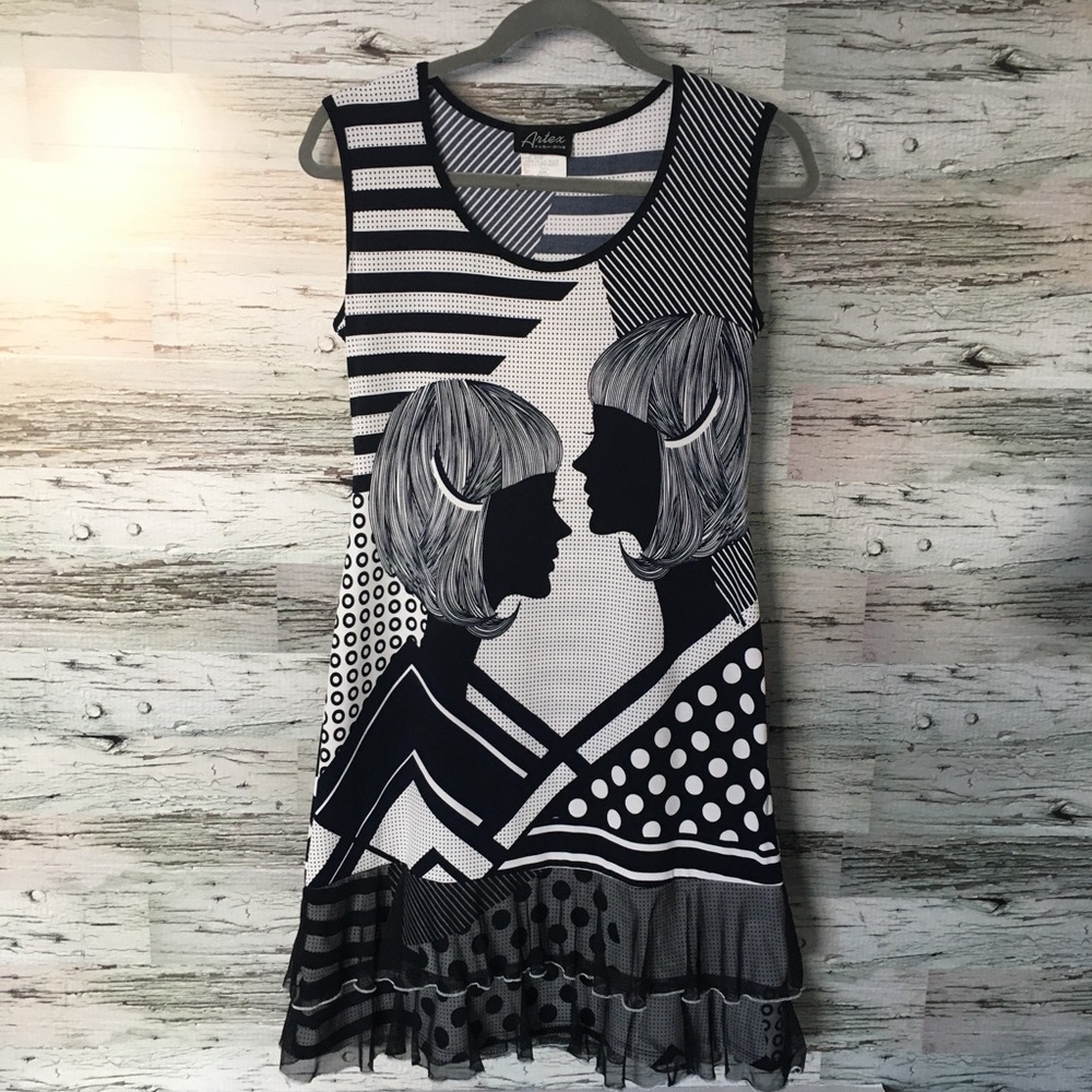 Go Go Girl Style Patterned Dress